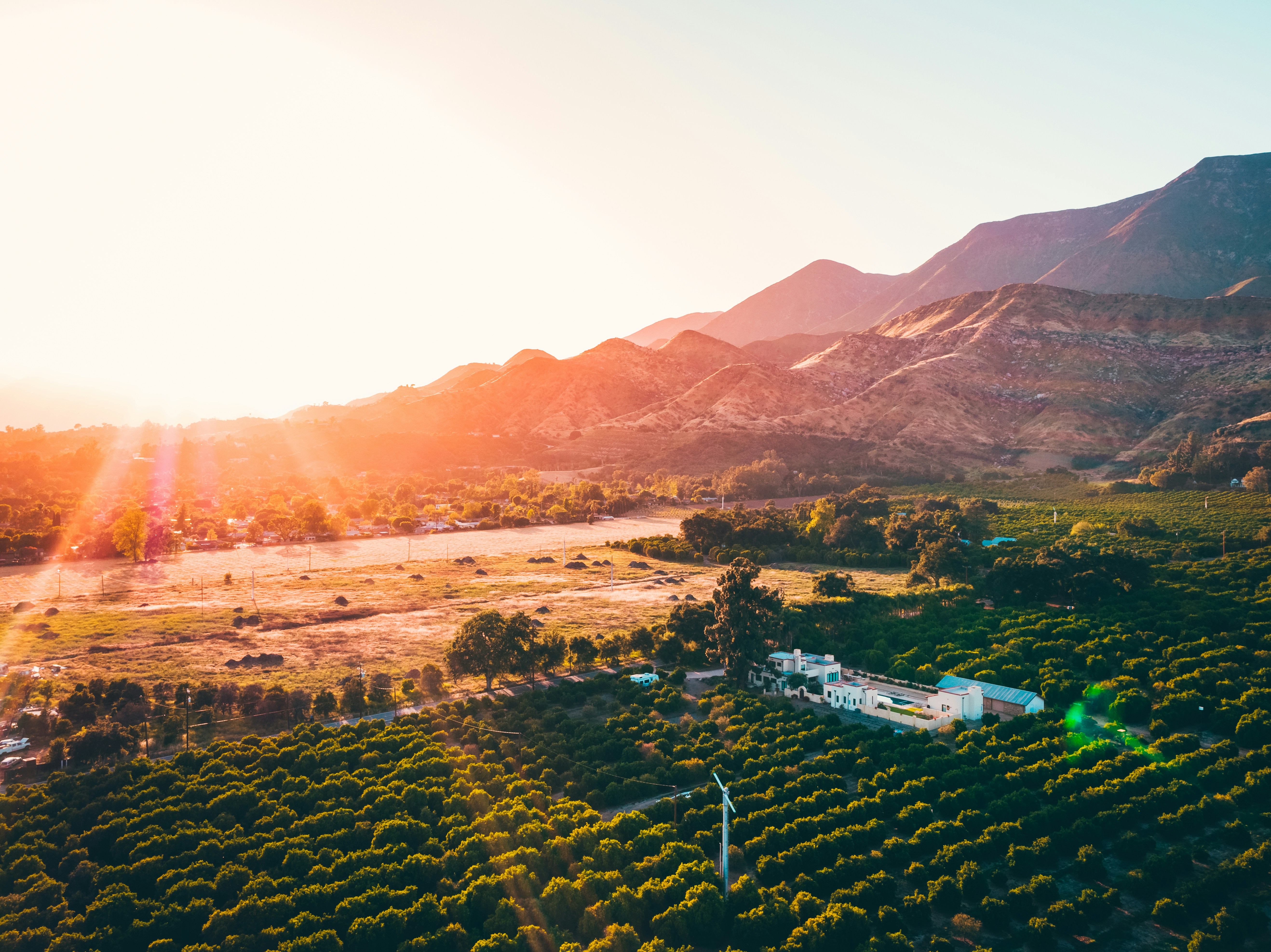 Ojai Valley aerial